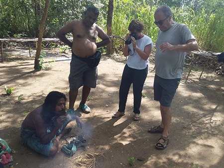 Visit Veddas of Sri Lanka - Veddha Tribes of Dambana - Dambana Vedda Village visit - Vedda Village Camping - Vedda camping Tours Sri Lanka - Veddas of Sri Lanka - Sri Lanka Vedda Village - Vedda Camping experiences