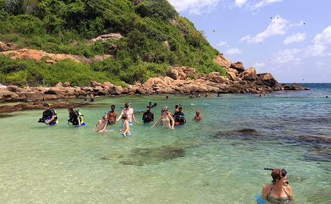 Snorkeling in Pigeon Island