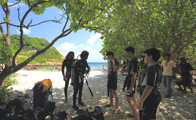 Snorkeling in Pigeon Island
